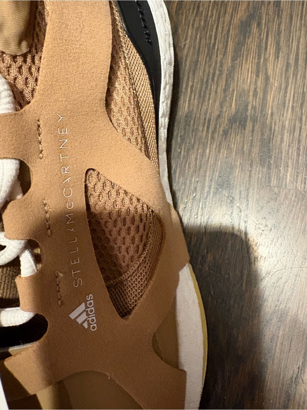 Stella McCartney Tan and White Athletic Sneakers - Picture 4 of 16